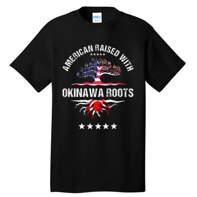 Japanese American Raised With Okinawa Roots Japan Tall T-Shirt