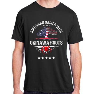 Japanese American Raised With Okinawa Roots Japan Adult ChromaSoft Performance T-Shirt