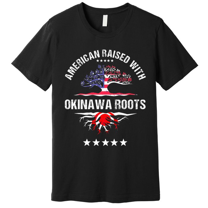 Japanese American Raised With Okinawa Roots Japan Premium T-Shirt