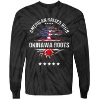 Japanese American Raised With Okinawa Roots Japan Tie-Dye Long Sleeve Shirt