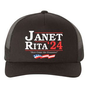 Janet And Rita 2024 Here Come The Grannies Yupoong Adult 5-Panel Trucker Hat