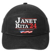 Janet And Rita 2024 Here Come The Grannies 7-Panel Snapback Hat