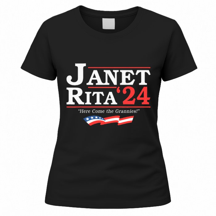 Janet And Rita 2024 Here Come The Grannies Women's T-Shirt