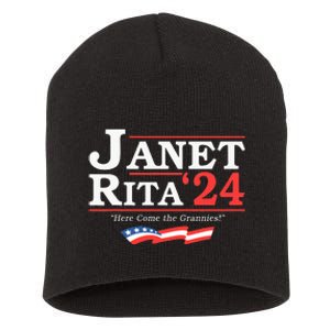 Janet And Rita 2024 Here Come The Grannies Short Acrylic Beanie