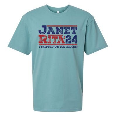 Janet And Rita For President 2024 President 2024 Sueded Cloud Jersey T-Shirt