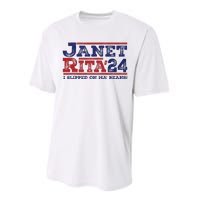 Janet And Rita For President 2024 President 2024 Performance Sprint T-Shirt