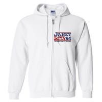 Janet And Rita For President 2024 President 2024 Full Zip Hoodie