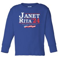 Janet And Rita 2024 Here Come The Grannies Toddler Long Sleeve Shirt