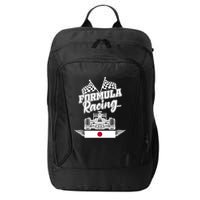 Japanese Auto Race Japan Flag Formula Racing Car Blueprint Great Gift City Backpack