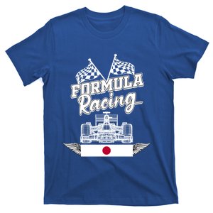 Japanese Auto Race Japan Flag Formula Racing Car Blueprint Great Gift T-Shirt