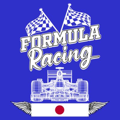 Japanese Auto Race Japan Flag Formula Racing Car Blueprint Great Gift T-Shirt