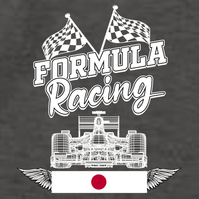 Japanese Auto Race Japan Flag Formula Racing Car Blueprint Great Gift Vector Backpack