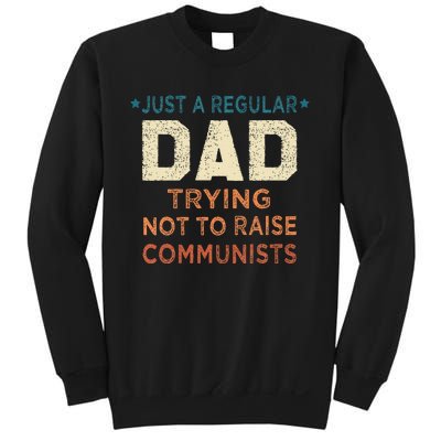 Just A Regular Dad Trying Not To Raise Communists Sweatshirt