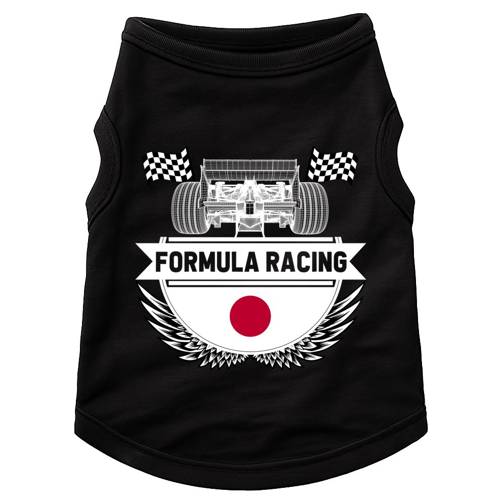 Japanese Auto Race Japan Flag Formula Racing Car Blueprint Gift Doggie Tank