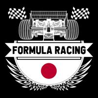 Japanese Auto Race Japan Flag Formula Racing Car Blueprint Gift Doggie Tank
