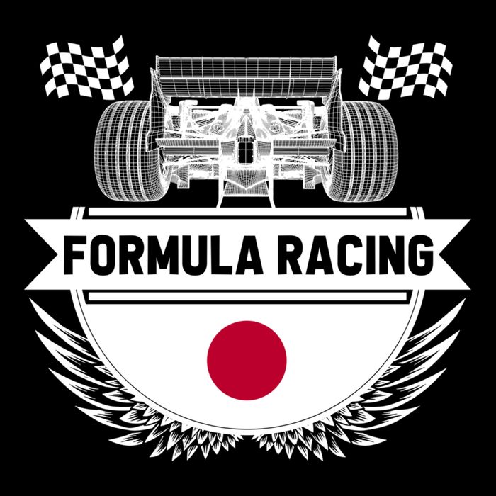 Japanese Auto Race Japan Flag Formula Racing Car Blueprint Gift Doggie Tank