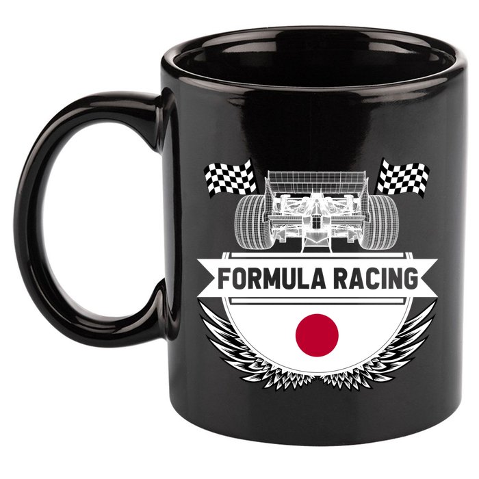 Japanese Auto Race Japan Flag Formula Racing Car Blueprint Gift 11oz C Handle Ceramic Mug