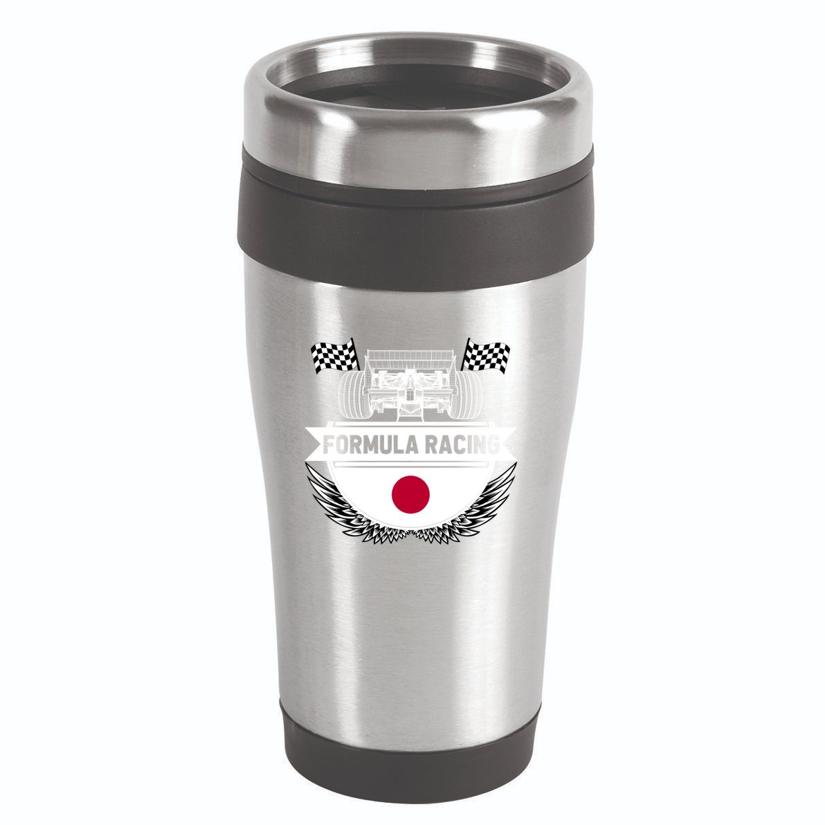 Japanese Auto Race Japan Flag Formula Racing Car Blueprint Gift 16oz Travel Tumbler