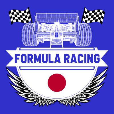 Japanese Auto Race Japan Flag Formula Racing Car Blueprint Gift T-Shirt