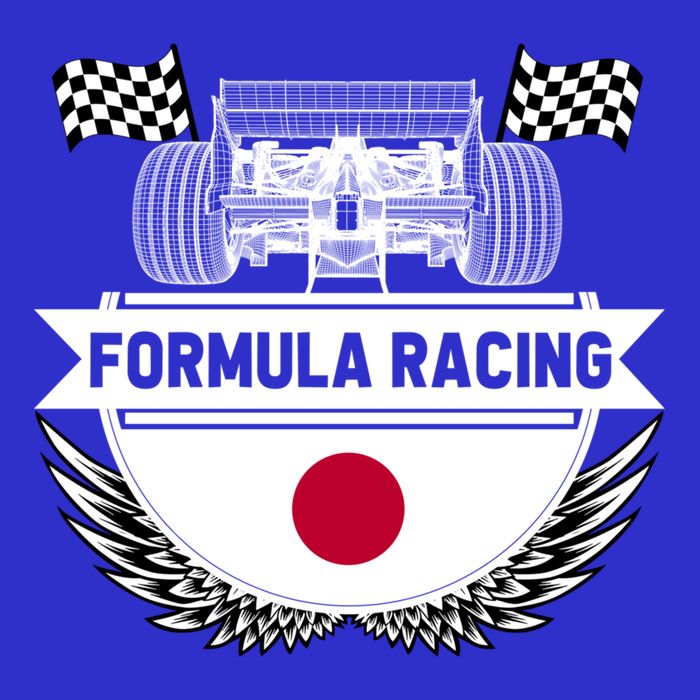 Japanese Auto Race Japan Flag Formula Racing Car Blueprint Gift Toddler Hoodie