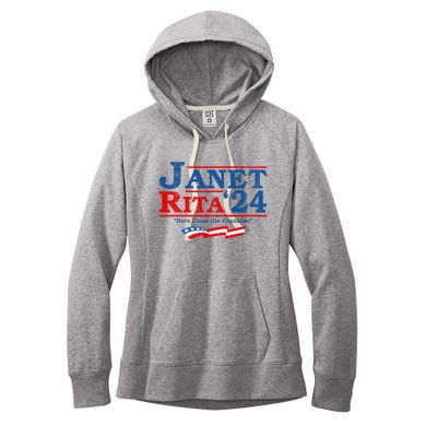 Janet And Rita For President 2024 President 2024 Women's Fleece Hoodie