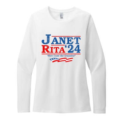 Janet And Rita For President 2024 President 2024 Womens CVC Long Sleeve Shirt