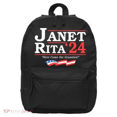 Janet And Rita 2024 Here Come The Grannies 16 in Basic Backpack