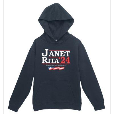 Janet And Rita 2024 Here Come The Grannies Urban Pullover Hoodie