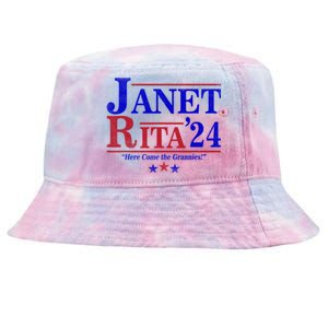 Janet And Rita 2024 Here Come The Grannies Tie-Dyed Bucket Hat