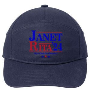 Janet And Rita 2024 Here Come The Grannies 7-Panel Snapback Hat