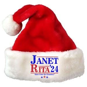 Janet And Rita 2024 Here Come The Grannies Premium Christmas Santa Hat