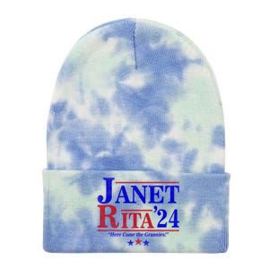 Janet And Rita 2024 Here Come The Grannies Tie Dye 12in Knit Beanie