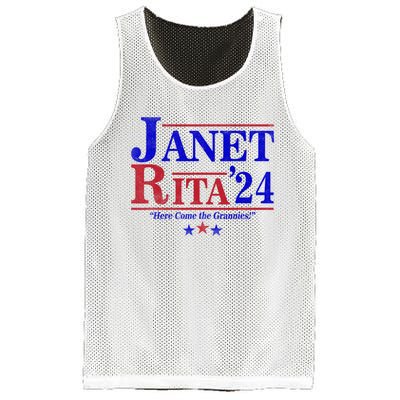 Janet And Rita 2024 Here Come The Grannies Mesh Reversible Basketball Jersey Tank