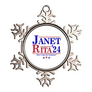 Janet And Rita 2024 Here Come The Grannies Metallic Star Ornament