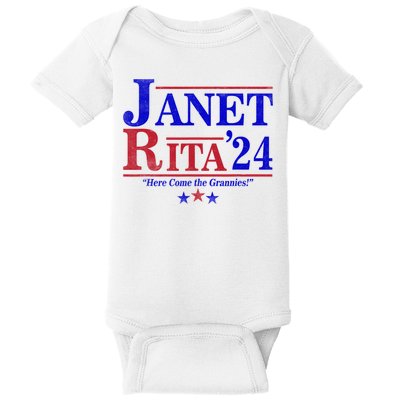 Janet And Rita 2024 Here Come The Grannies Baby Bodysuit
