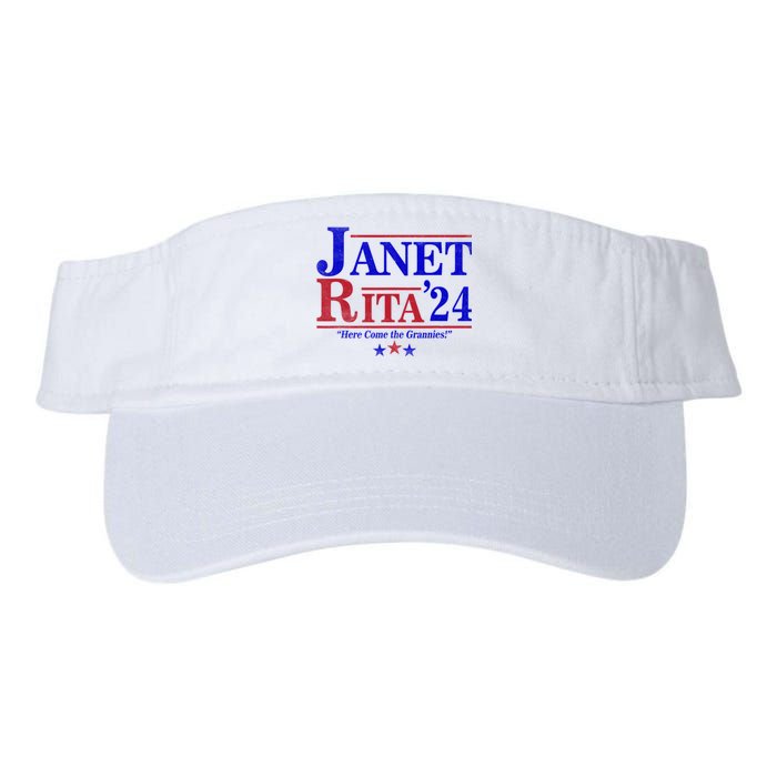 Janet And Rita 2024 Here Come The Grannies Valucap Bio-Washed Visor