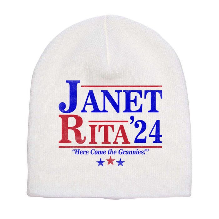 Janet And Rita 2024 Here Come The Grannies Short Acrylic Beanie