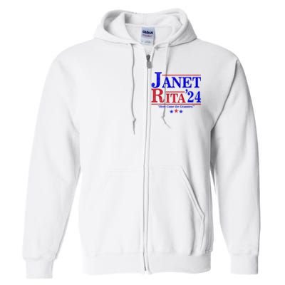 Janet And Rita 2024 Here Come The Grannies Full Zip Hoodie