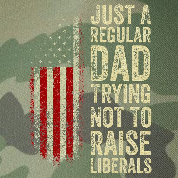 Just A Regular Dad Trying Not To Raise Liberals FatherS Day Legacy Tie Dye Trucker Hat