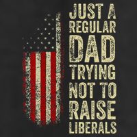 Just A Regular Dad Trying Not To Raise Liberals FatherS Day Cool Comfort Performance Bucket Hat
