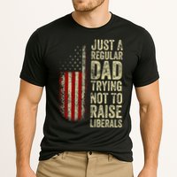Just A Regular Dad Trying Not To Raise Liberals FatherS Day Performance Shirt