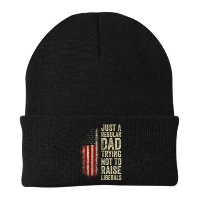 Just A Regular Dad Trying Not To Raise Liberals FatherS Day Beanie