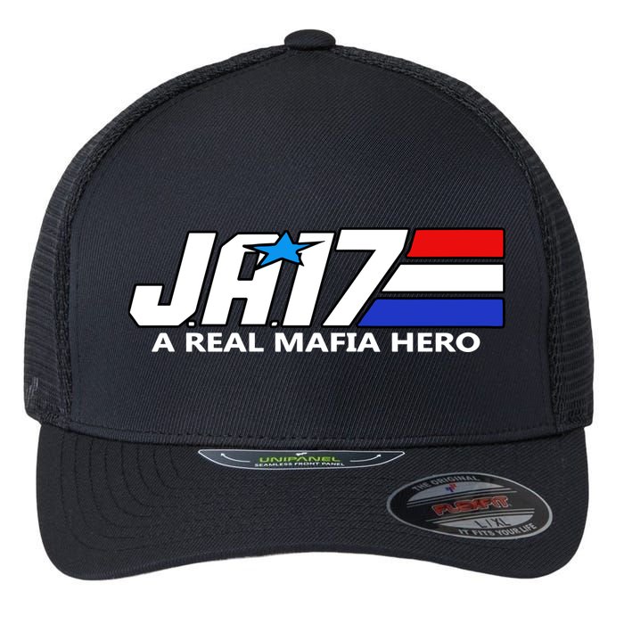 Ja17 A Real Mafia Hero Flexfit Unipanel Trucker Cap