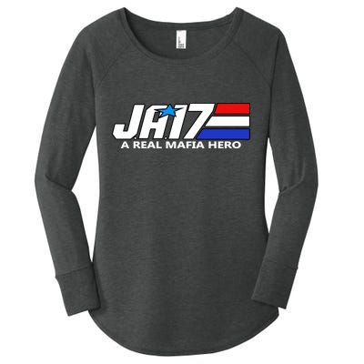 Ja17 A Real Mafia Hero Women's Perfect Tri Tunic Long Sleeve Shirt