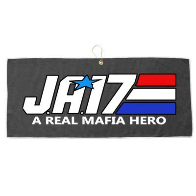 Ja17 A Real Mafia Hero Large Microfiber Waffle Golf Towel