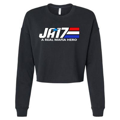 Ja17 A Real Mafia Hero Cropped Pullover Crew