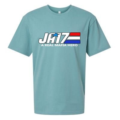 Ja17 A Real Mafia Hero Sueded Cloud Jersey T-Shirt