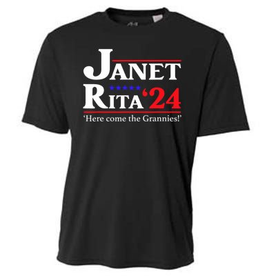 Janet And Rita 2024 Here Come The Grannies President Cooling Performance Crew T-Shirt