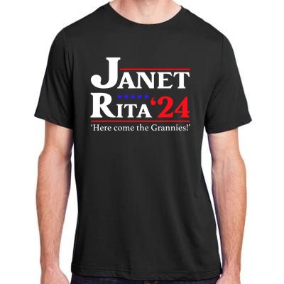 Janet And Rita 2024 Here Come The Grannies President Adult ChromaSoft Performance T-Shirt