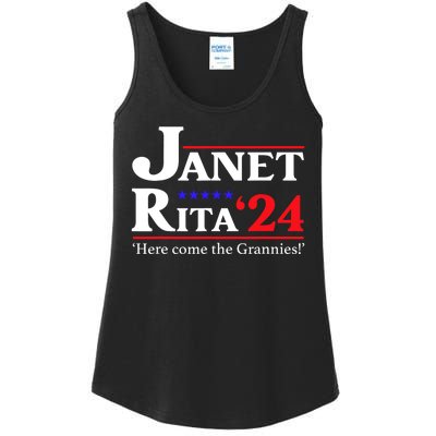 Janet And Rita 2024 Here Come The Grannies President Ladies Essential Tank